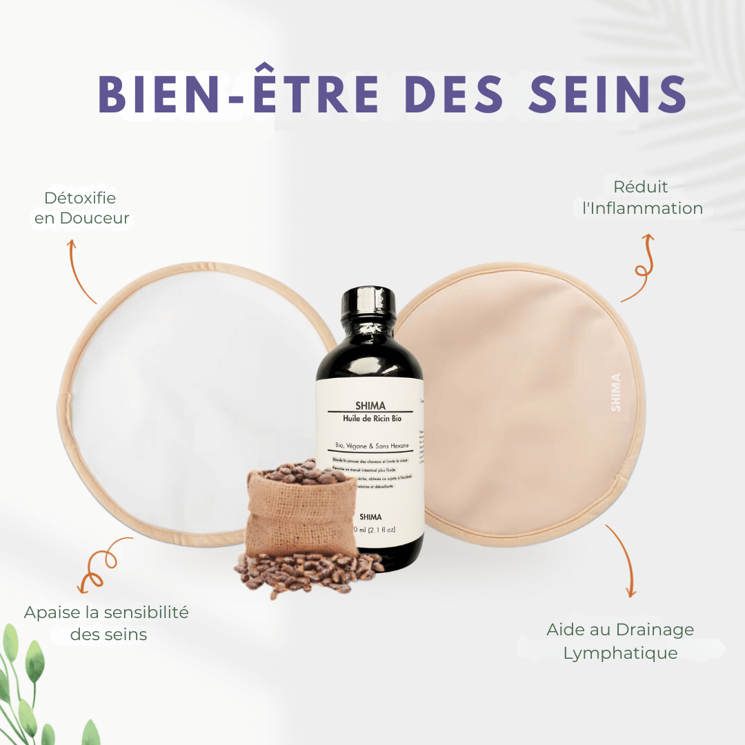 Kit de Bien-Être des Seins | SHIMA™ (Enveloppe + Huile )