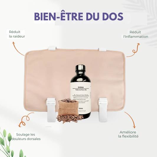 Kit de Bien-Être du Dos | SHIMA™ (Enveloppe + Huile )