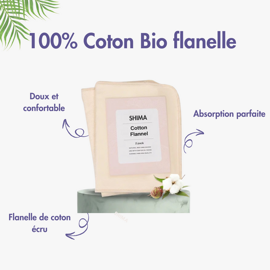 100% Coton bio flanelle